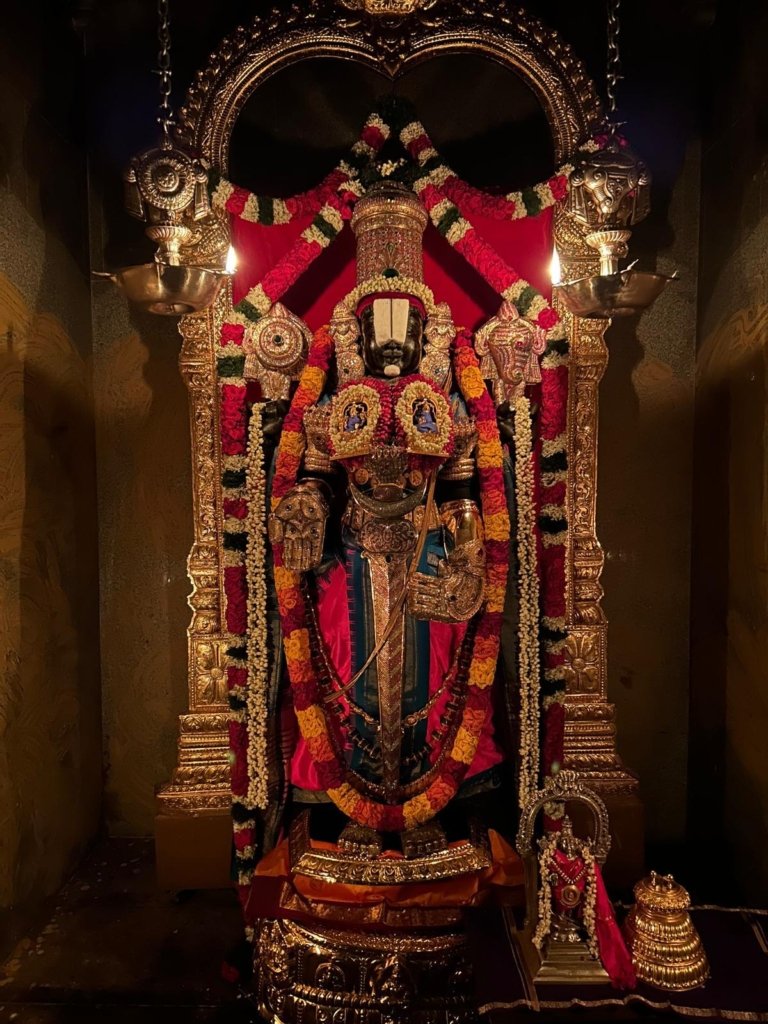 A stunning image of the Srivari Sri Balaji Temple